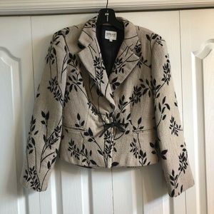 Armani jacket with leather tie closure